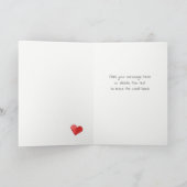 Geheimes Valentinsgruß Ninja Origami Feiertagskarte (Innenseite)