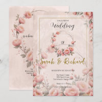 Geheimgarten Blumenpfirsich Pink Whimsical Wedding