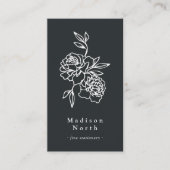 Geheimgarten | Floral Vertikale Social Media Visitenkarte (Vorderseite)