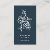 Geheimgarten | Floral Vertikale Social Media Visitenkarte (Vorderseite)