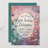 Geheimgarten im Abend Glow Custom Year Einladung (Vorne/Hinten)