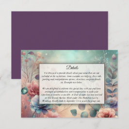 Geheimgarten im Abend Glühen Begleitkarte