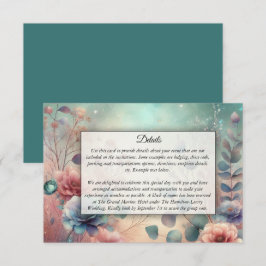 Geheimgarten im Abend Glühen Begleitkarte