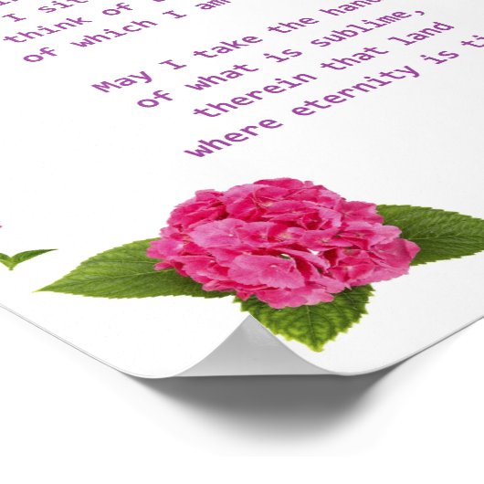 Geheimgarten Poster (Ecke)