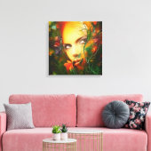 Geheimgarten surreal Art Portrait schöne Frau Leinwanddruck (Insitu (Wohnzimmer))