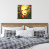Geheimgarten surreal Art Portrait schöne Frau Leinwanddruck (Insitu (Schlafzimmer))