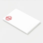 Geheimhaltung Post-it Klebezettel (angewinkelt)