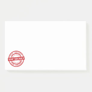 Geheimhaltung Post-it Klebezettel