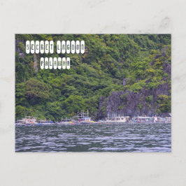 GeheimLagune in El Nido Palawan Postkarte