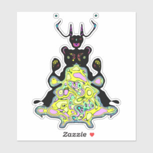 Geheimliche Anatomie eines Raumhamsters v1 Aufkleber