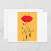 Geheimnis Ankündigungspostkarte (Vorne/Hinten)