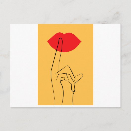 Geheimnis Ankündigungspostkarte (Vorderseite)