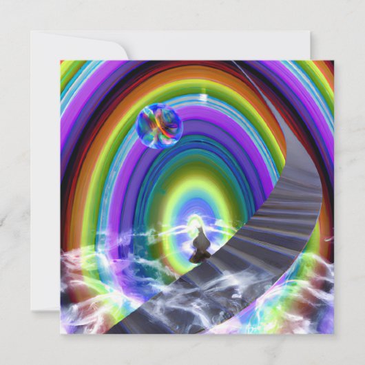 Geheimnis beim überdimensionalen Stargate Einladung (Vorderseite)