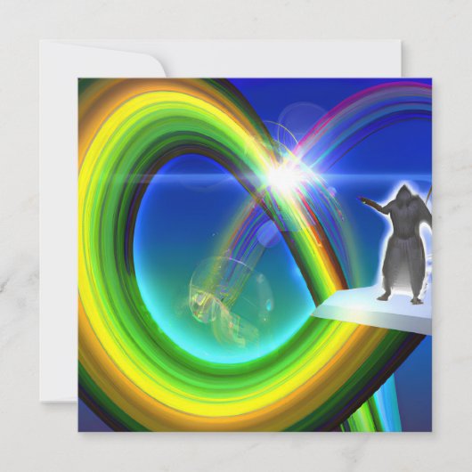 Geheimnis beim überdimensionalen Stargate Einladung (Vorderseite)