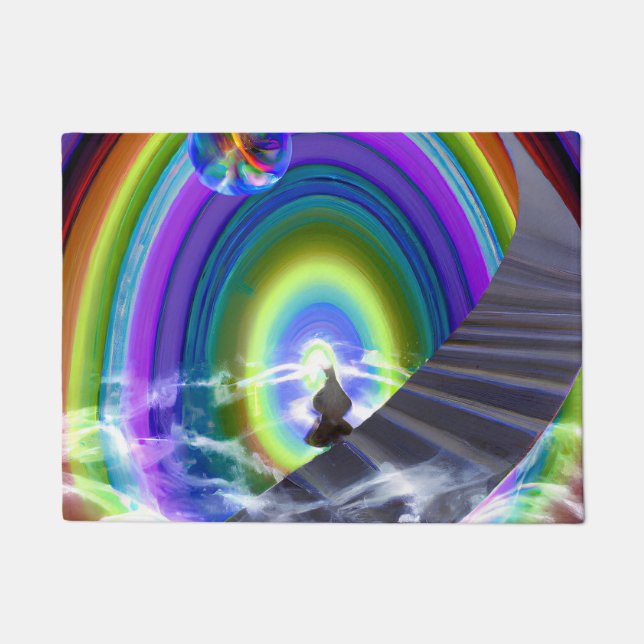 Geheimnis beim überdimensionalen Stargate Fußmatte (Vorderseite)