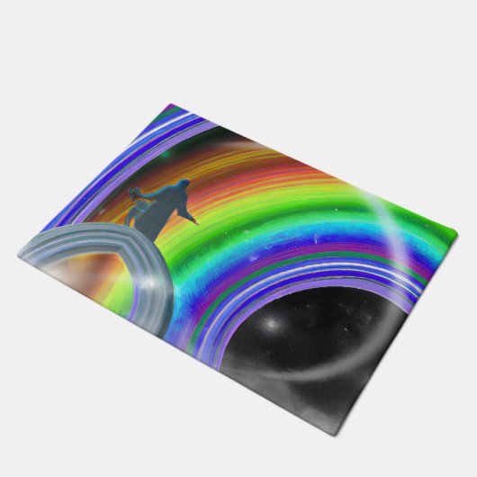 Geheimnis beim überdimensionalen Stargate Fußmatte (Schrägansicht)