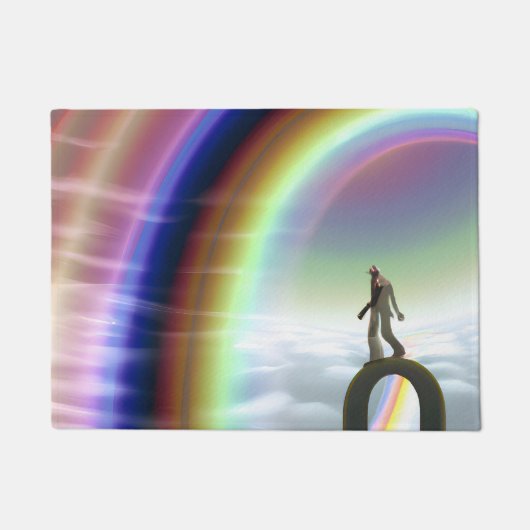 Geheimnis beim überdimensionalen Stargate Fußmatte (Vorderseite)