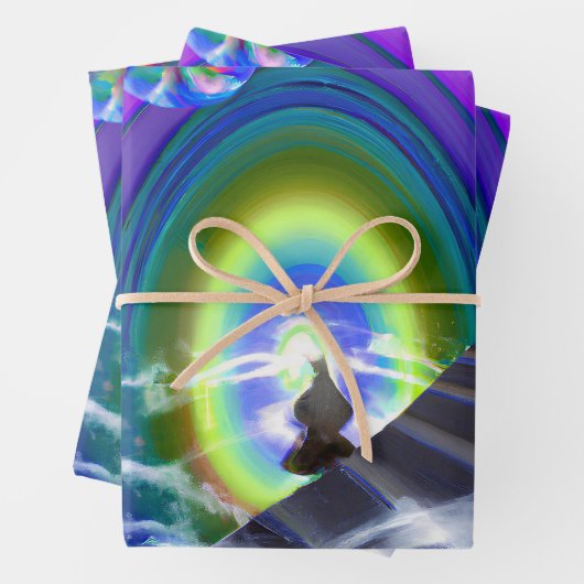 Geheimnis beim überdimensionalen Stargate Geschenkpapier Set (Beispiel)