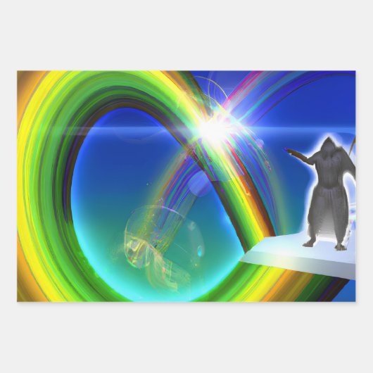 Geheimnis beim überdimensionalen Stargate Geschenkpapier Set (Vorderseite 2)