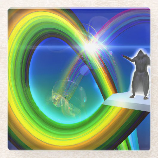 Geheimnis beim überdimensionalen Stargate Glasuntersetzer (Vorderseite)