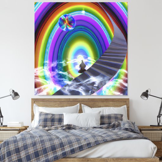 Geheimnis beim überdimensionalen Stargate Leinwanddruck (Insitu (Schlafzimmer))