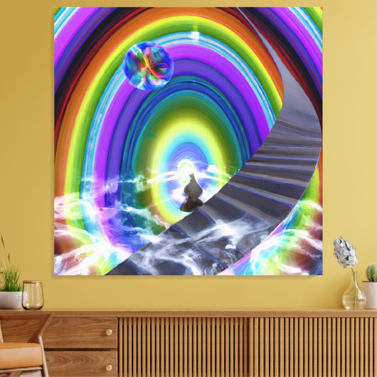 Geheimnis beim überdimensionalen Stargate Leinwanddruck (Insitu (Wohnzimmer))