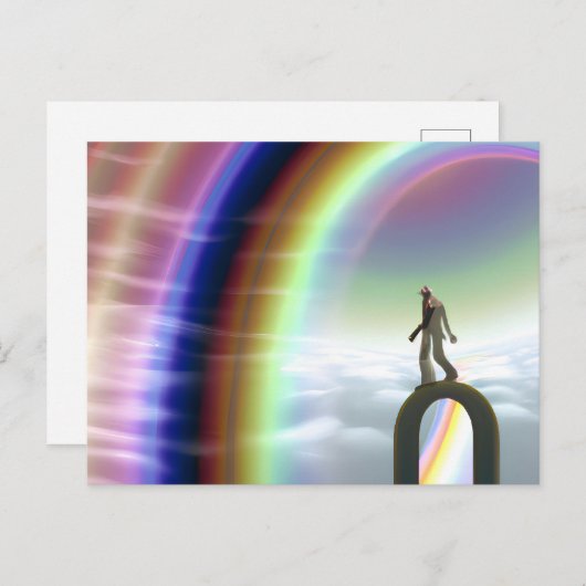 Geheimnis beim überdimensionalen Stargate Postkarte (Vorne/Hinten)