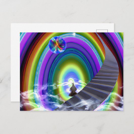 Geheimnis beim überdimensionalen Stargate Postkarte (Vorne/Hinten)