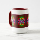 Geheimnis-Blume Tasse (Vorderseite Links)