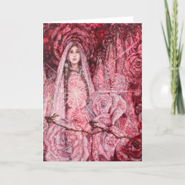 Geheimnis der Rose Dankeskarte