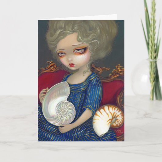 "Geheimnis des Nautilus" Gruß-Karte Karte (Vorderseite)