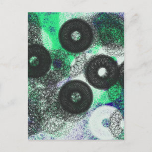 Geheimnis des schwarzen Kreises und Dunkel Postkarte