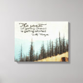 Geheimnis des Vorgehens Leinwanddruck (Vorderseite)