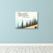 Geheimnis des Vorgehens Leinwanddruck (Insitu (Holzboden))