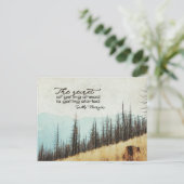 Geheimnis des Vorgehens Postkarte (Stehend Vorderseite)