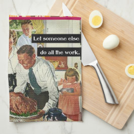 Geheimnis für das perfekte Erntedank-Dinner Vintag Geschirrtuch