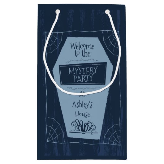 Geheimnis-Party - Geschenk-Tasche Kleine Geschenktüte (Rückseite)