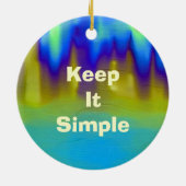 Geheimnis-Pool ODAT Keramik Ornament (Hinten)