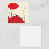 Geheimnis Quadratische Visitenkarte (Vorne/Hinten)