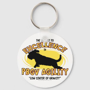 Geheimnis-Schlüsselanhänger des Agility-PBGV Schlüsselanhänger