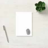 Geheimnis-schwarzer Fingerabdruck Post-it Klebezettel (Büro)