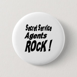 Geheimnis-Service-Agent-Felsen! Knopf Button