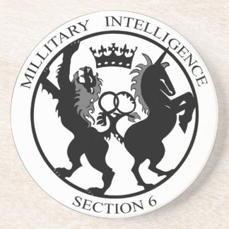 Geheimnis-Service-Untersetzer des Logo-MI6 Untersetzer