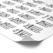 Geheimnis von Gitarre und Musikposter Poster (Ecke)