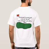 Geheimnis zum guten Golf T-Shirt (Rückseite)
