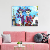 "Geheimnisse der Mariachi" ramponierte Canvas Leinwanddruck (Insitu (Wohnzimmer))