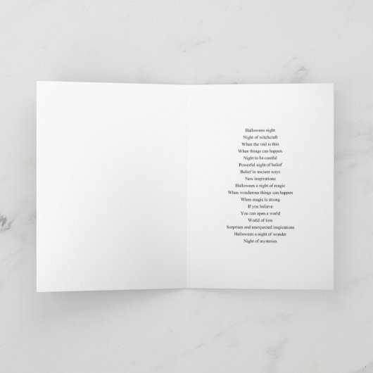 Geheimnisse der Nacht Karte (Innenseite)