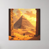 Geheimnisse der Pyramiden – Zeitlose Monumente des Leinwanddruck (Vorderseite)