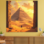 Geheimnisse der Pyramiden – Zeitlose Monumente des Leinwanddruck (Insitu (Wohnzimmer))
