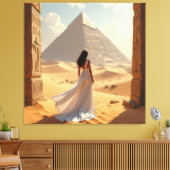 Geheimnisse der Pyramiden – Zeitlose Monumente des Leinwanddruck (Insitu (Wohnzimmer))